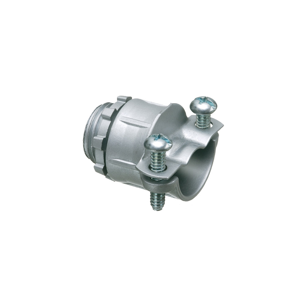 4203 All Purpose Cable Connector With Locknut, 1 in Trade, 1 in Knockout, 1 to 1.365 in Cable Openings, Die Cast Zinc