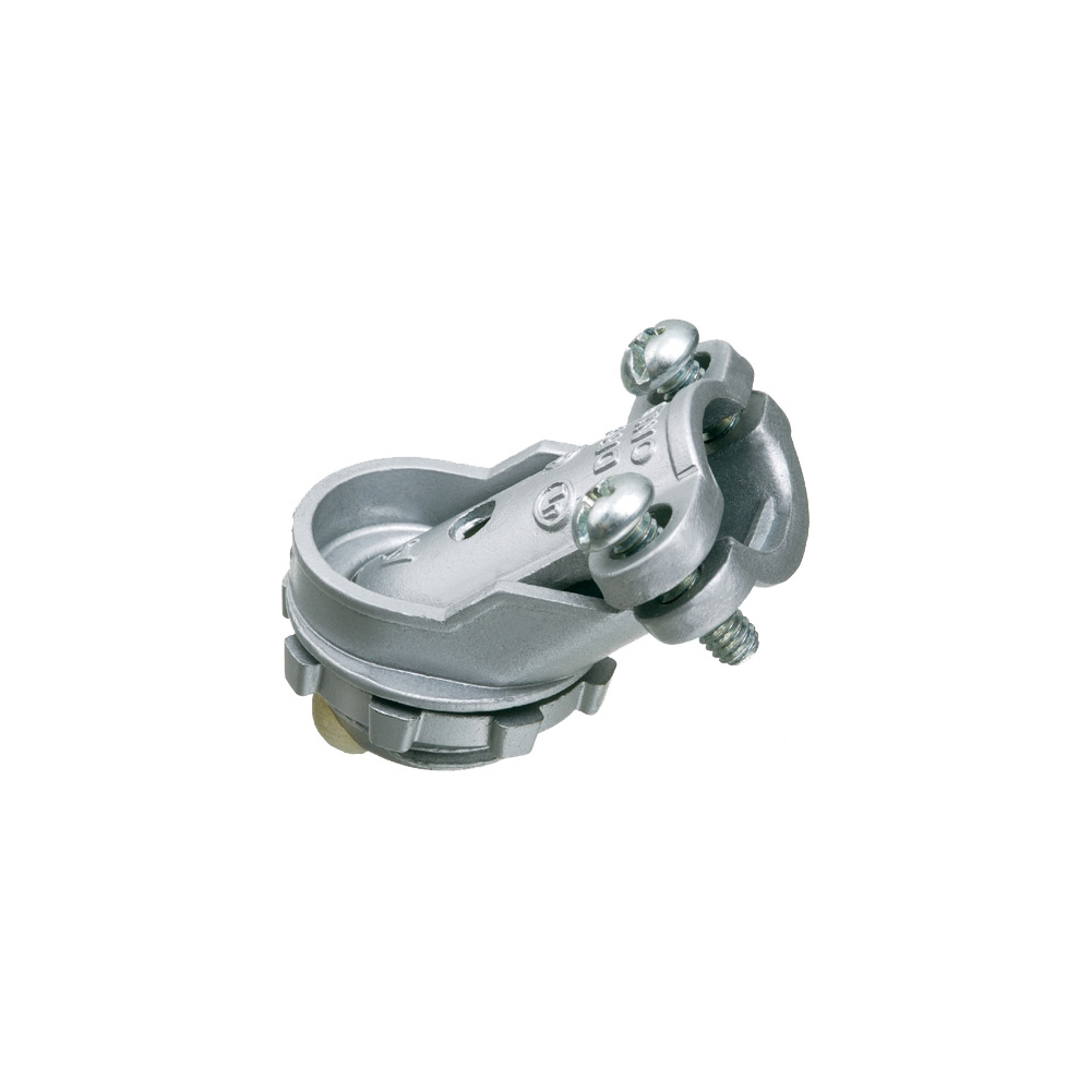 4502 Cable Connector, 1 in Trade, 1/2 in Knockout, 0.62 to 0.895 in Cable Openings, Die Cast Zinc