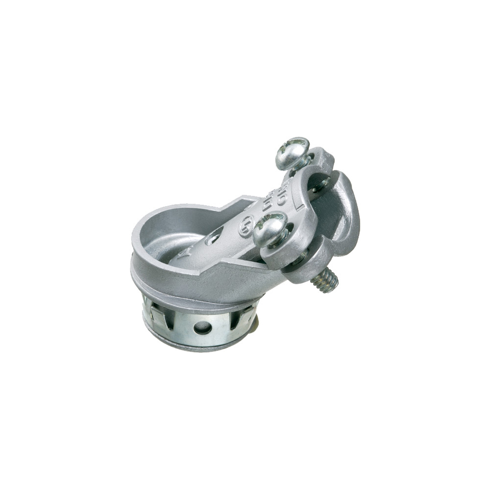 4502ST Snap-Tite Snap2IT Cable Connector With Spring Steel Clip, 1/2 in Trade, 1/2 in Knockout, 0.62 to 0.895 in Cable Openings, Die Cast Zinc