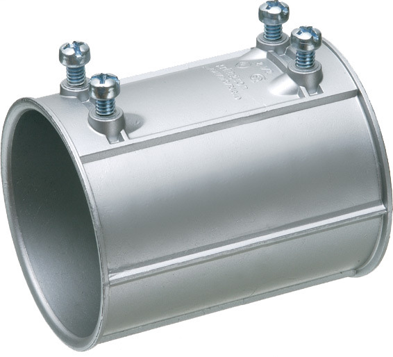 8175 Concretetight Set Screw Coupling, 3-1/2 in, For Use With Steel/Aluminum EMT/IMC/Rigid Conduit, Die Cast Zinc