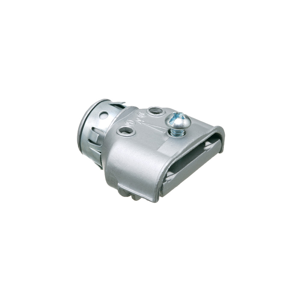846ST Snap-Tite Duplex Single Cable Connector, 3/8 in Trade, 1/2 in Knockout, 0.15 to 0.612 in Cable Openings, Die Cast Zinc