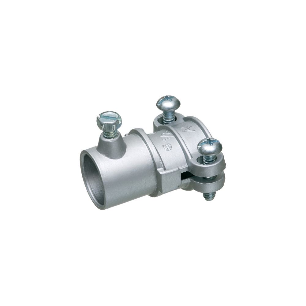 8630 Combination Coupling, 1 in, For Use With EMT Set Screw to Flexible Metal Conduit, Die Cast Zinc
