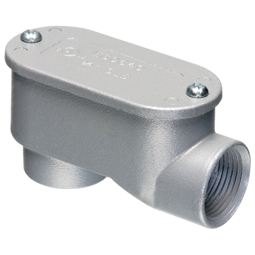 922SLB Type SLB Service Entrance Conduit Body With Aluminum Cover, Velumoid Gasket, 1 in Hub, Copper Free Die Cast Aluminum