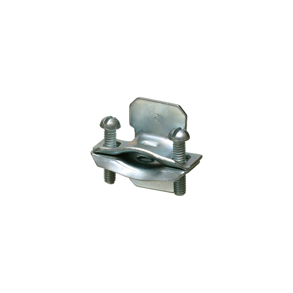 BT50 2-Piece Oval Cable Connector, 1/2 in Trade, 0.25 to 0.6 in Cable Openings, Steel, Plated