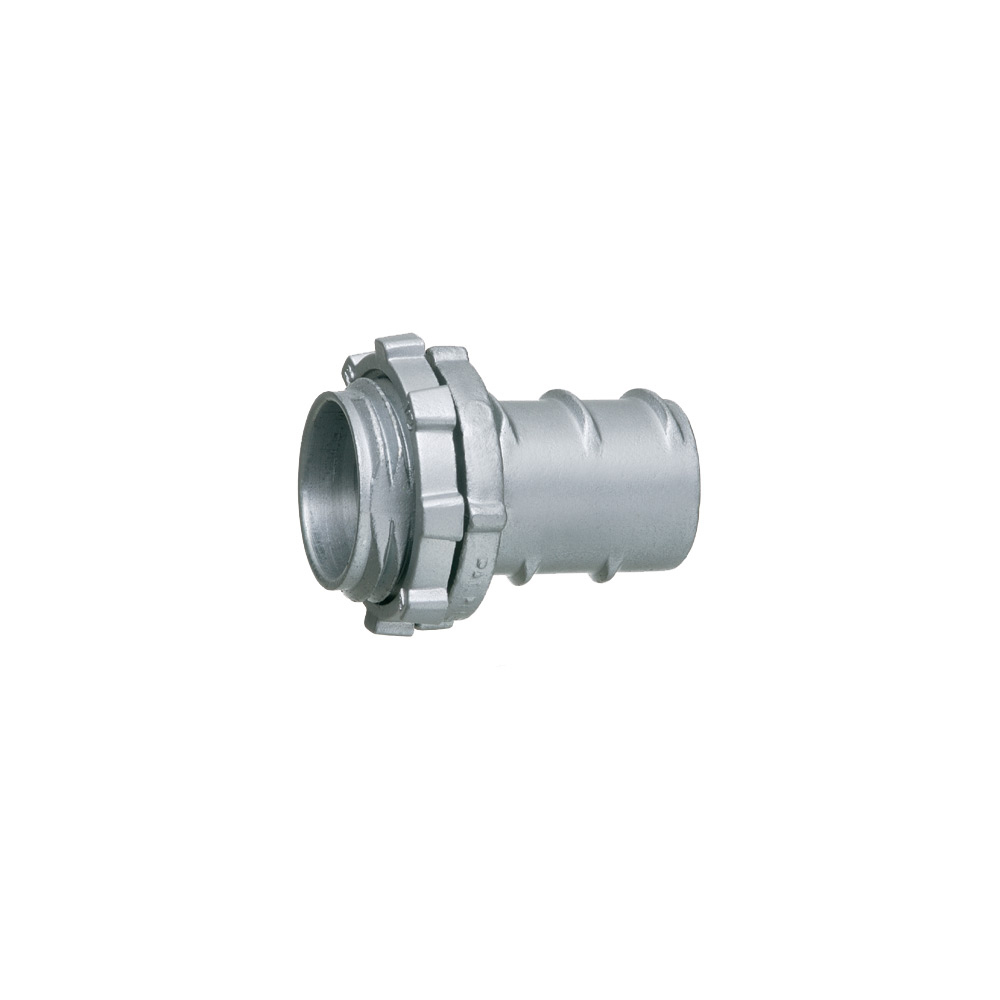 GF125 Screw-In Connector, 1-1/4 in Trade, For Use With Aluminum/Steel Flexible Metal Conduit, Zinc