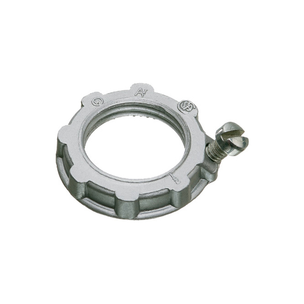 GL75 Grounding Locknut, 14 in, 1.45 in H x 1.45 in W, Die Cast Zinc