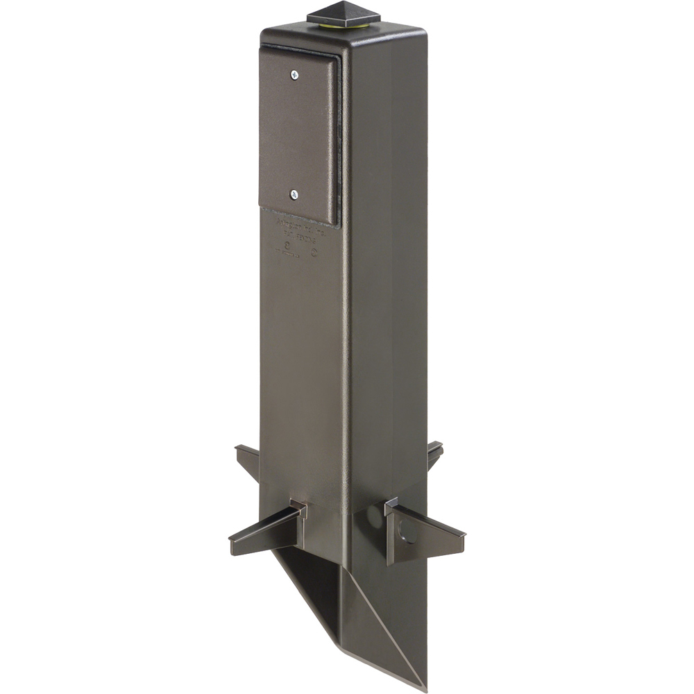 19.5 In Garden Post; Low Profile Enclosure with Built-in Cover