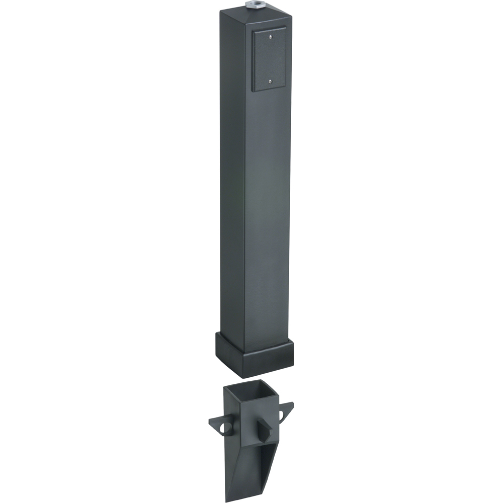 GP37BR Gard-N-Post GP Series Fixture Support With GP37BRGC Grounding Clip, 37 in L x 4 in W x 4 in H, In-Ground Mount, 2 Outlets, Plastic