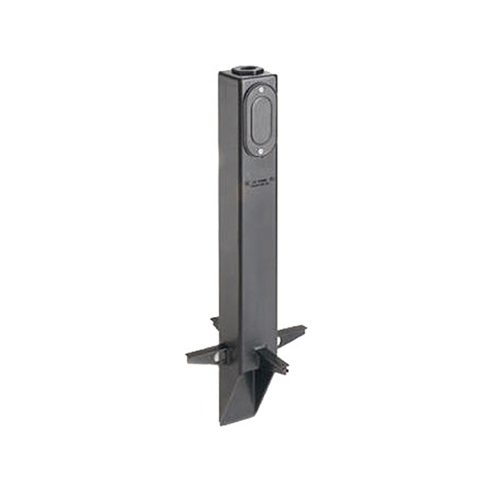 GPL19B Gard-N-Post GP Series Low Profile Fixture Support, 19-1/2 in L x 2-1/4 in W x 2-1/4 in H, Square Shape, In-Ground Mount, Plastic