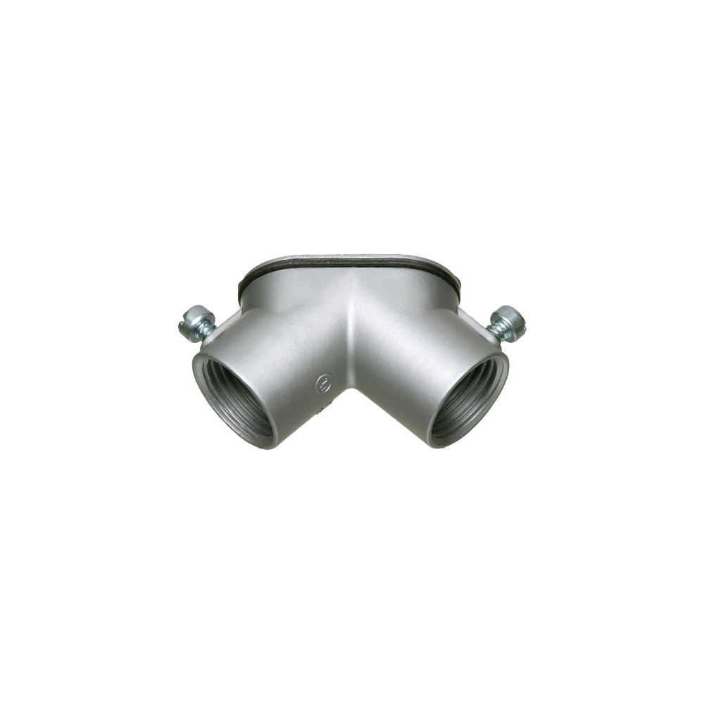 HL125 Combination Conduit Pulling Elbow With Cover and Gasket, 1-1/4 in Trade, 90 deg, Zinc