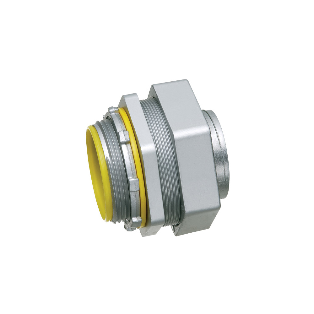 LT300 Form B Insulated Throat Straight Connector With Insulated Throat, 3 in Trade, Die Cast Zinc