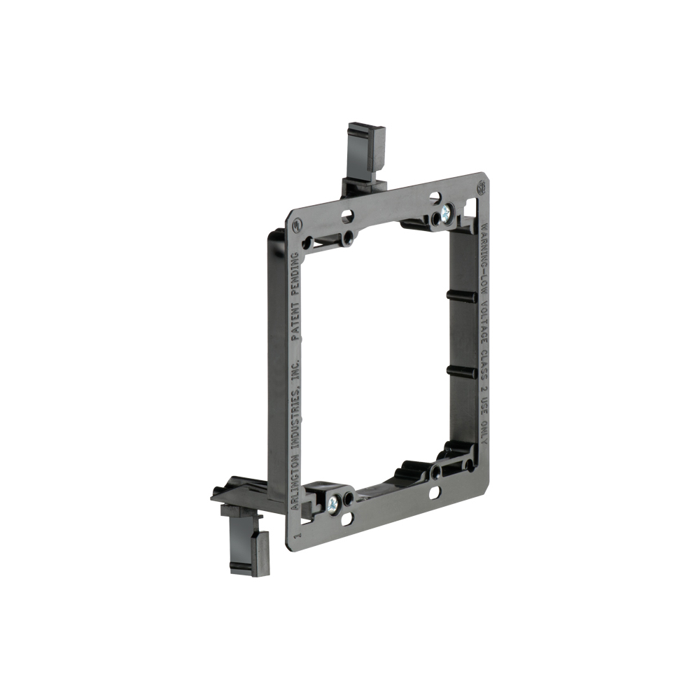 LV2 LV Series 2-Gang Low Voltage Mounting Bracket, For Use With Cable Management System, Fastened Mount, Plastic