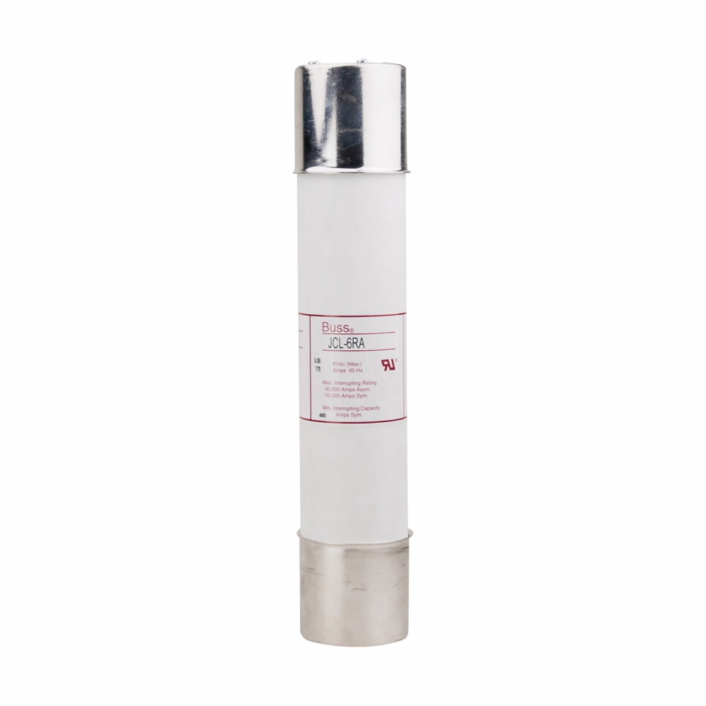 JCK-9R Current Limiting Medium Voltage Fuse, 200 A, 2.54 kV, 80 kA, 720 A to 50 kA, Class R, Cartridge Body