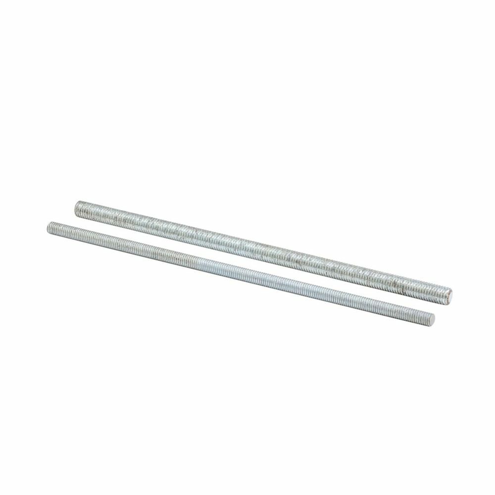 ATR, 1/2X144 ZN 1/2 inch Threaded Rod, 12 ft, Steel, 1350 lbs Load Capacity, 13 inch Thread Length