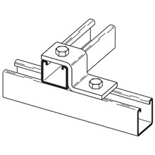 B106-32ZN Z-Support, 2 Holes, 3-1/2 in L x 1-5/8 in W, For Use With B32 Channel, Strut and BF Fittings, Steel
