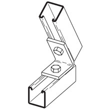 B158ZN Closed Angle, 2 Holes, 2-1/2 in L, 67.5 deg Bend