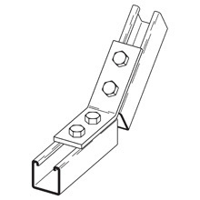 B251ZN Open Angle, 4 Holes, 3-1/2 in L, 67.5 deg Bend Angle