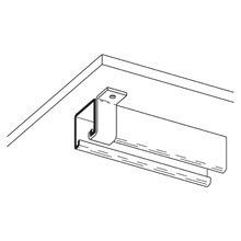 B410-22ZN Hanger Bracket, 13/16 in W x 1/4 in THK, Steel
