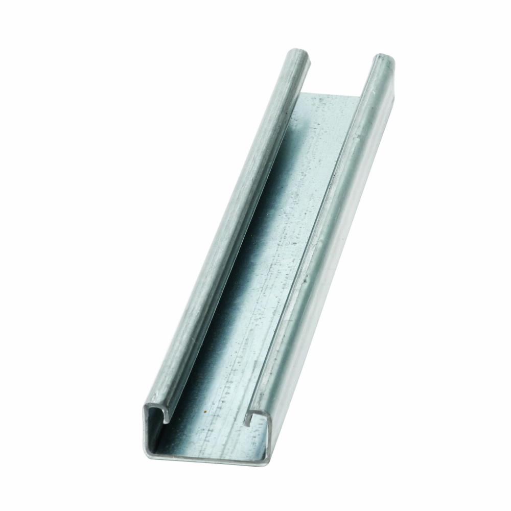 B54-120 GLV Solid Strut Channel, 10 ft x 1-5/8 inch x 13/16 inch, Pre-galvanized Steel, 14 Gauge