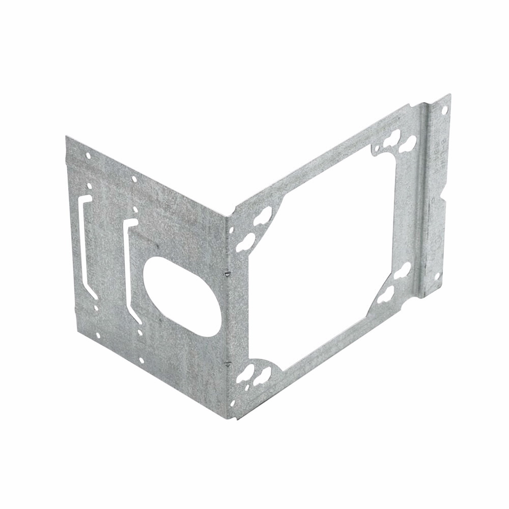 BB4-4 Box Support Bracket, 4 x 4-11/16 in Box, Fastened Mount, Steel, Pre-Galvanized
