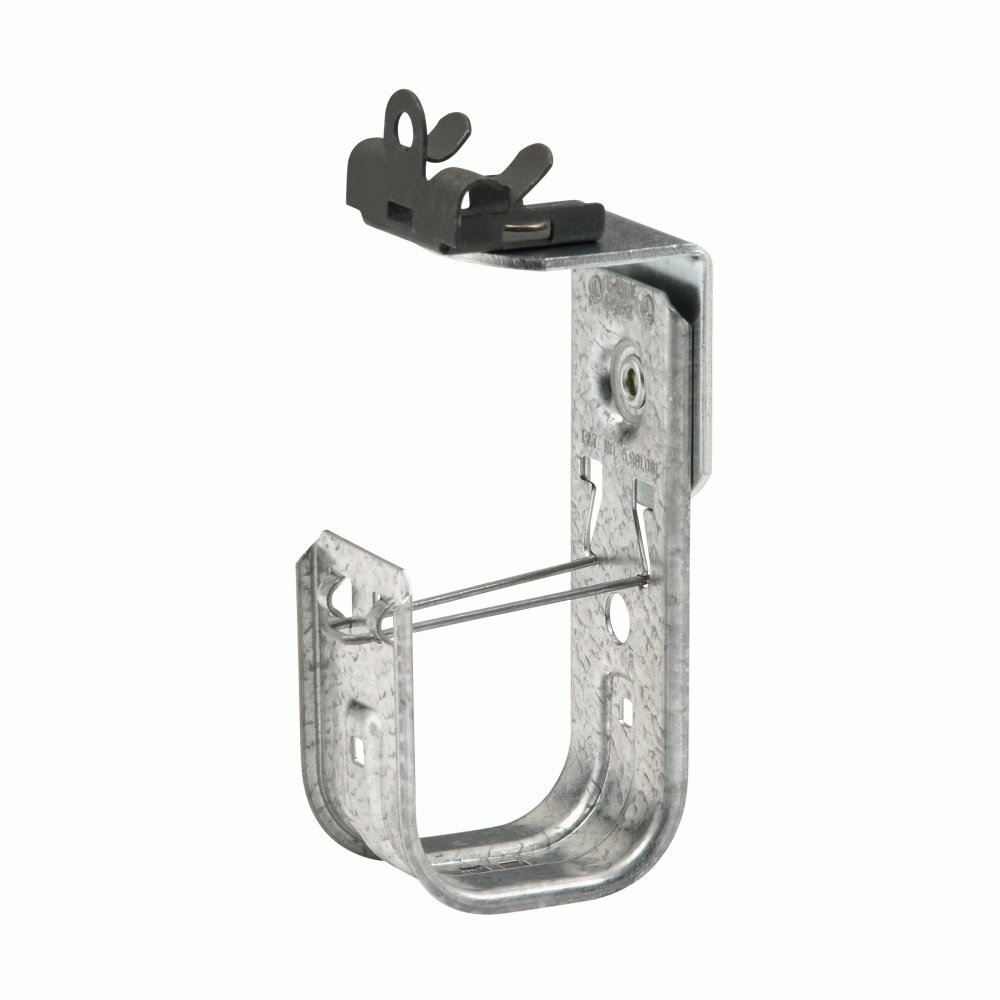 BCH32-U-2-4 Cable to Beam J-Hook, 1/8 to 1/4 in Flange, 30 lb Load, Steel, Pre-Galvanized