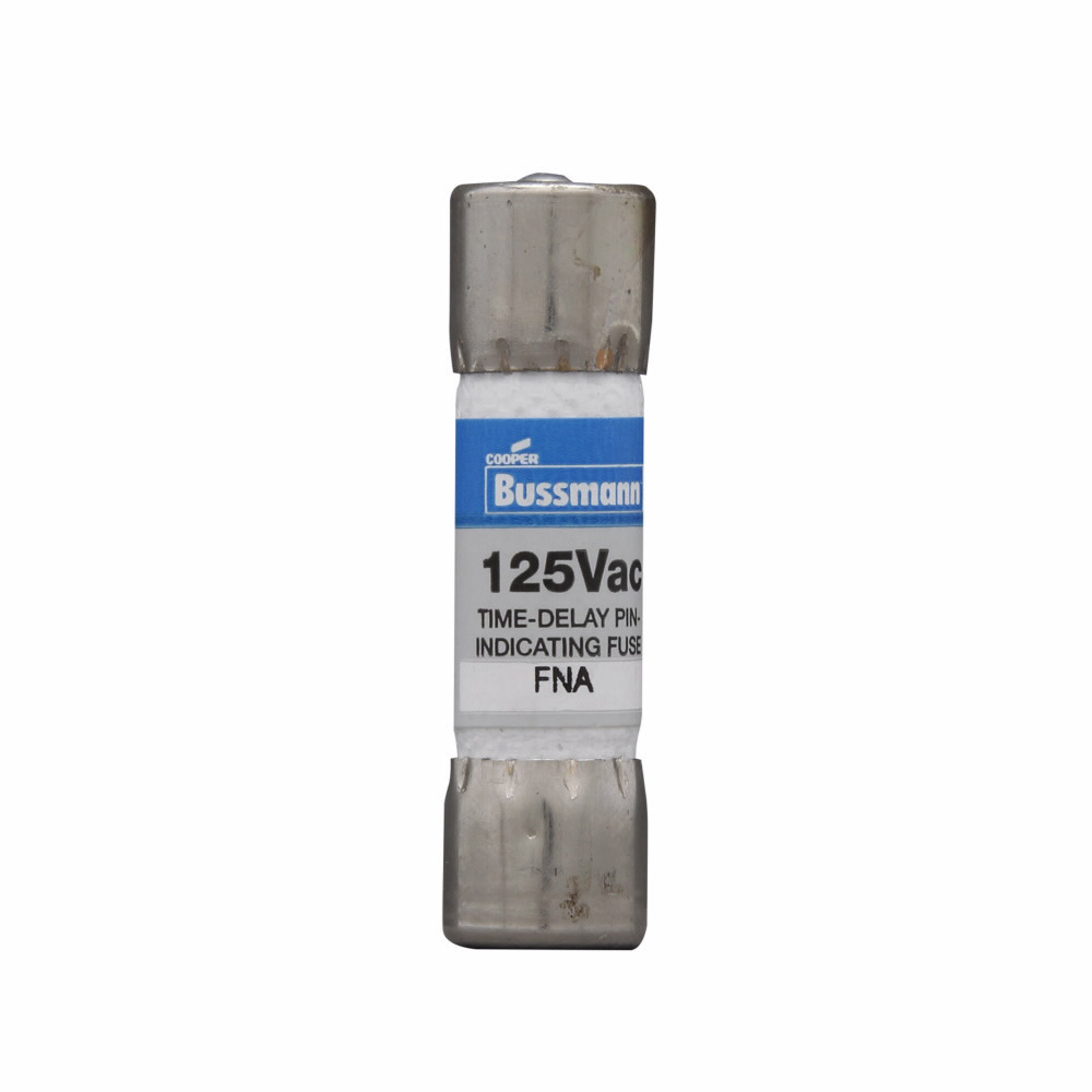 FNA-10 Fusetron  Midget Pin-Indicating Time Delay Fuse, 10 A, 125 V AC, 10 kAIC Interrupt, Class: Supplemental, Cartridge Body