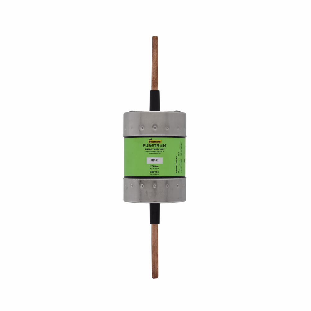Eaton Bussmann series FRN-R fuse, 300 A, Dual, Class RK5, Non-indicating, Blade end x blade end, 10 sec at 500%, 200 kAIC at 250 V,20 kAIC at 125 Vdc, Standard, 250 V, 125 Vdc