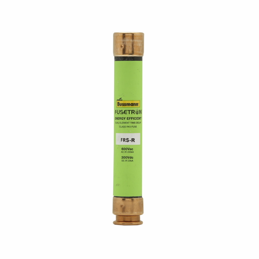 FRS-R-1-4/10 Fusetron  Current Limiting Time Delay Fuse, 1.4 A, 600 V AC/300 V DC, 20/200 kA Interrupt, RK5 Class, Cylindrical Body