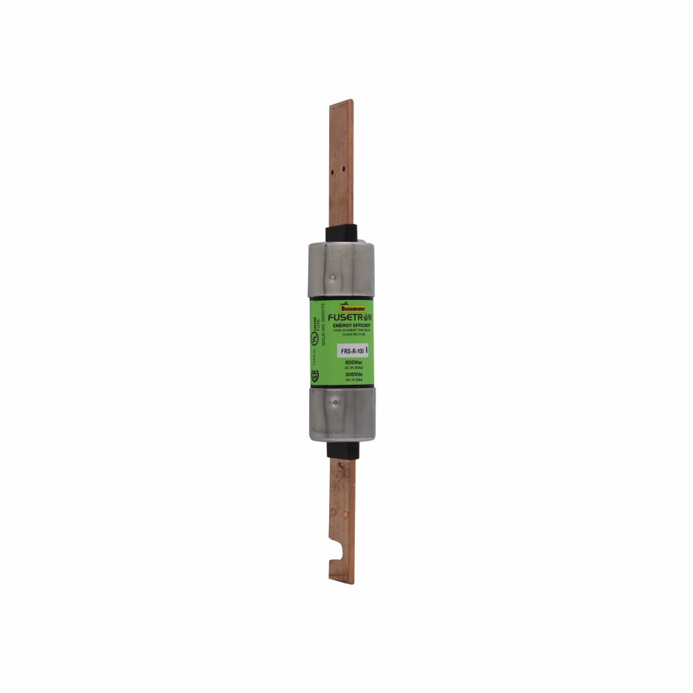 Eaton Bussmann series FRS-R fuse, 70 A, Dual, Class RK5, Non-indicating, Blade end x blade end, 10 sec at 500%, 20 kAIC at 300 Vdc,200 kAIC at 600 V, Standard, 600 V, 300 Vdc