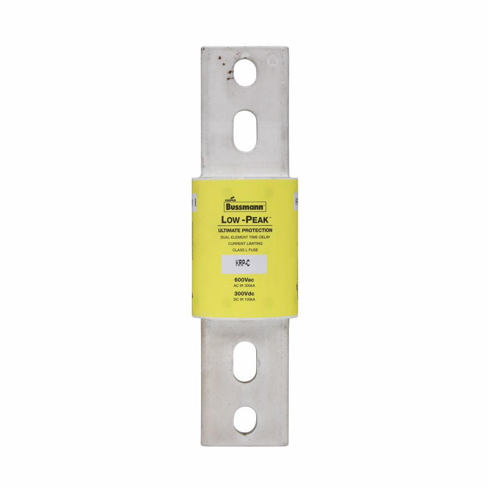KRP-C-1400SP Low-Peak Current Limiting Time Delay Fuse, 1400 A, 600 V AC/300 V DC, 300/100 kAIC Interrupt, L Class, Cartridge Body