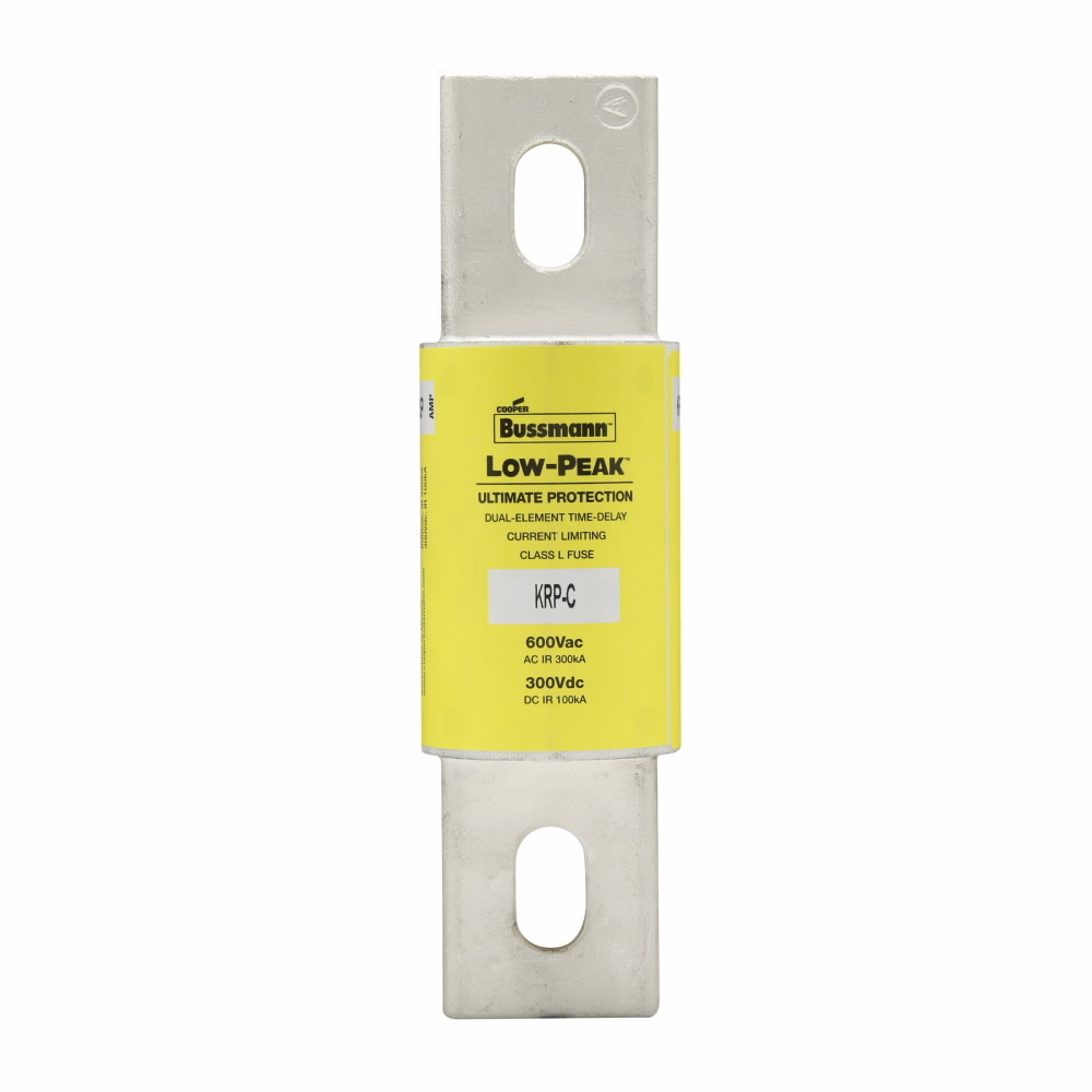 KRP-C-650SP Low-Peak Current Limiting Time Delay Fuse, 650 A, 600 V AC/300 V DC, 300/100 kAIC Interrupt, L Class, Cartridge Body
