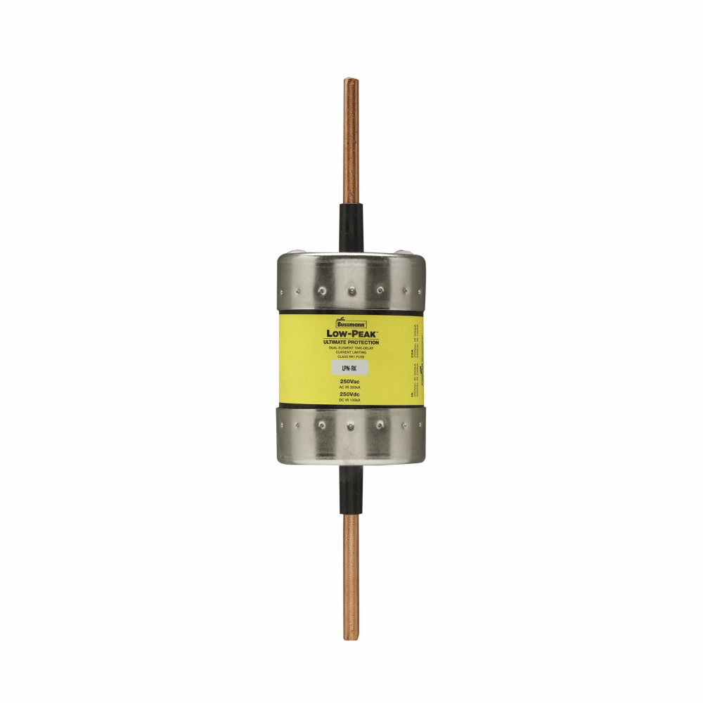 LPN-RK-225SP Low-Peak Current Limiting Time Delay Fuse, 225 A, 250 V AC/DC, 300/100 kAIC Interrupt, RK1 Class, Cartridge Body