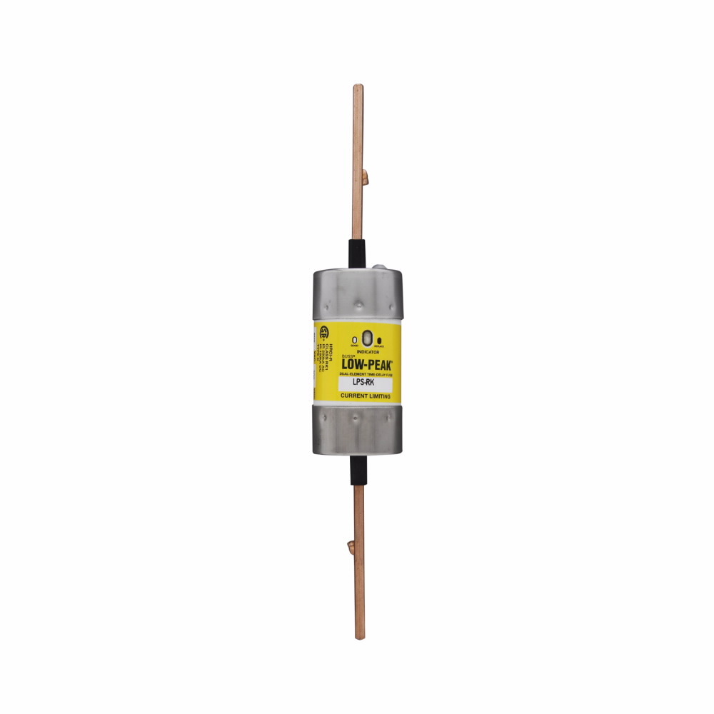 LPS-RK-175SPI Low-Peak Current Limiting Time Delay Fuse, 175 A, 600 V AC/300 V DC, 300/100 kAIC Interrupt, RK1 Class, Cartridge Body