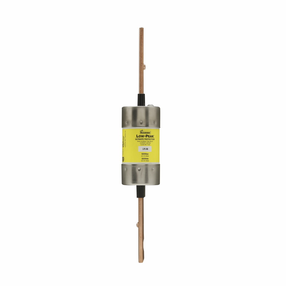 LPS-RK-200SP Low-Peak Current Limiting Low Voltage Time Delay Fuse, 200 A, 600 V AC/300 V DC, 300/100 kAIC Interrupt, RK1 Class, Cartridge Body