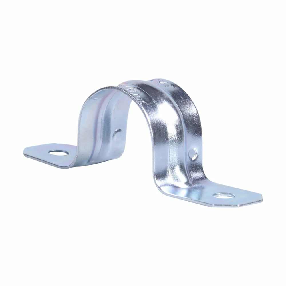 496 8 2-Hole Conduit Strap, 2 in, For Use With IMC/Rigid Conduit, Steel, Hot Dipped Galvanized