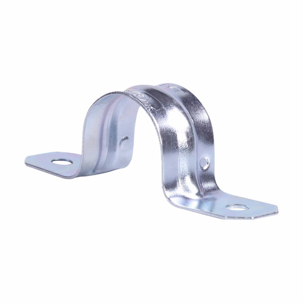 496 9 2-Hole Conduit Strap, 2-1/2 in, For Use With IMC/Rigid Conduit, Steel, Hot Dipped Galvanized