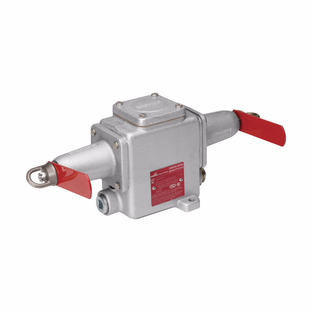 AFU0333 55 Double End Explosionproof Safety Snap action Conveyor Belt Control Switch, 600 VAC, 15 A, 2NO-2NC 2 Form C Contact