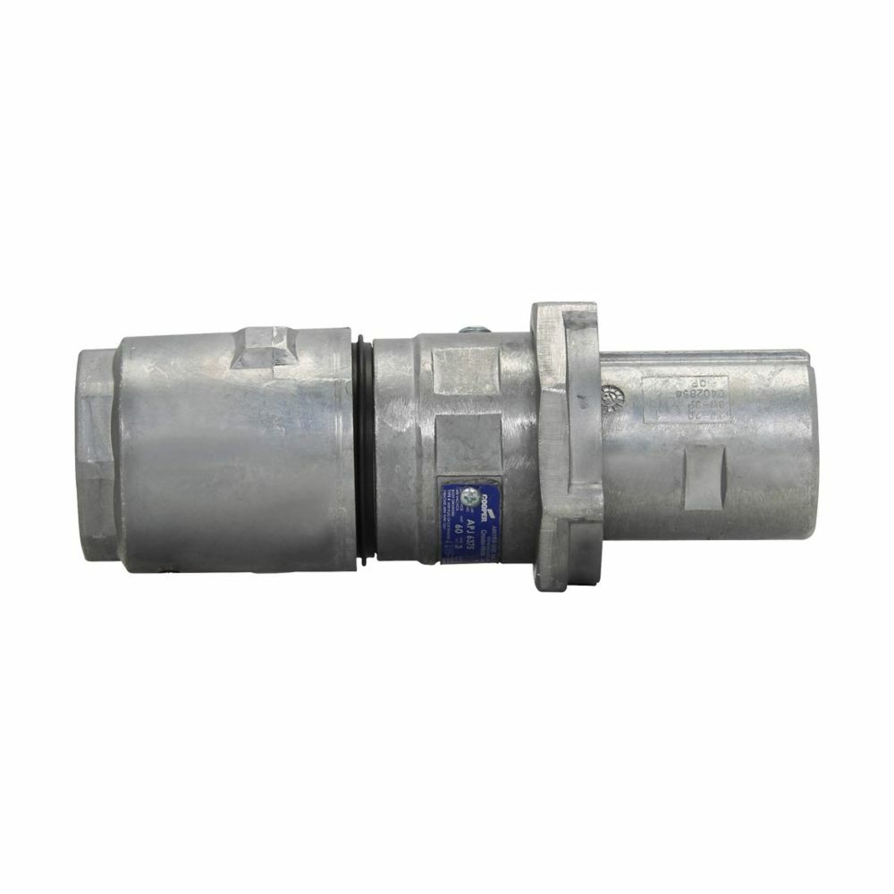 APJ10477 Arktite Grounding Style 1 Heavy Duty Watertight Weatherproof Mating Plug, 600 VAC/250 VDC, 100 A, 4 Poles, 4 Wires, Natural