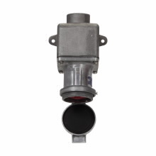 ARE3412 Arktite Grounding Style 1 Heavy Duty Watertight Receptacle Assembly With Spring Door, 600 VAC/250 VDC, 30 A, 4 Poles, 4 Wires, Natural