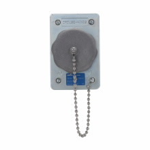 DS222 1-Gang Grounding Weatherproof Straight Blade Receptacle, 125 VAC, 20 A, 3 Poles, 2 Wires