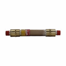 ECHF26 Luminaire Support, For Use With ECHF Series Pendant Mounted Flexible Luminaires, 6 in L Flexible, 1/2 in Nipple, 125 lb Load, Brass/Bronze