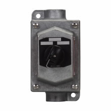 EDSC21271 FlexStation 1-Gang Factory Sealed Heavy Duty Through-Feed Selector Switch Control Station, 600 VAC, 2NO-2NC Contact, 1 Operator, 3/7B/7C/7D/9E/9F/9G NEMA Rating