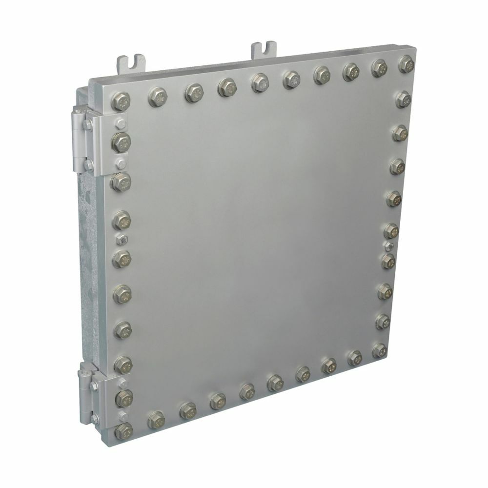 EJB161608 MP S598 Style C Conduit Junction Box With Hinge, Mounting Plate Kit, 16 in x 16 in x 8 in, For Use With Threaded Rigid Conduit, Copper-Free Aluminum