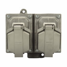 ENR12201 Ark-Gard ENR Value 2-Gang Dead End Dust-Ignitionproof Explosionproof Raintight Interlocked Receptacle Assembly, 125 VAC, 20 A