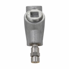 EYDX51 Condulet Conduit Expanded Fill Sealing Fitting With Drain, 1-1/2 in FNPT, For Use With Vertical Position, Copper-Free Aluminum, Natural