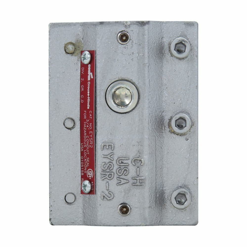 EYSR4 Conduit Retrofit Sealing Fitting, 1-1/4 in, For Use With Rigid Metal Conduit System, Feraloy Iron Alloy, Aluminum Acrylic Painted/Electro-Galvanized