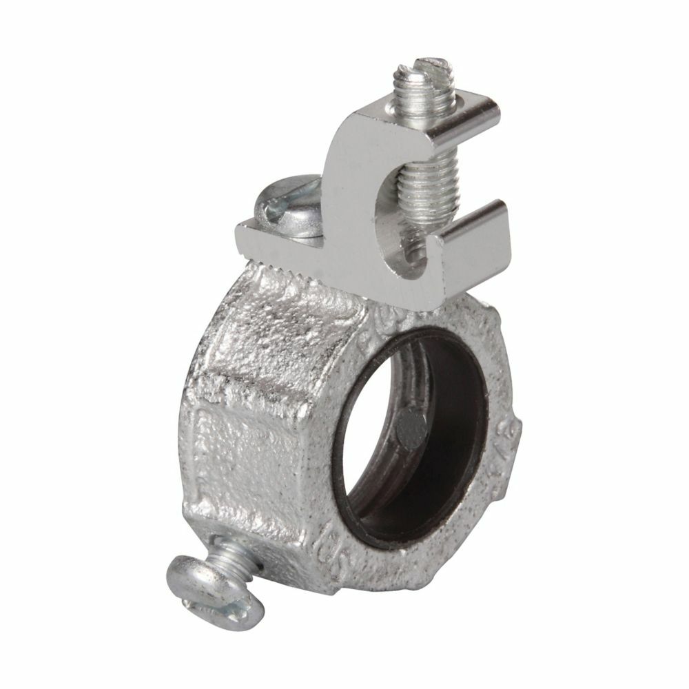 HGLL10 250 Lazy-Lug Ground Bushing, 4 in Trade, 250 kcmil Wire Min, 6 AWG Wire Max, Malleable Iron