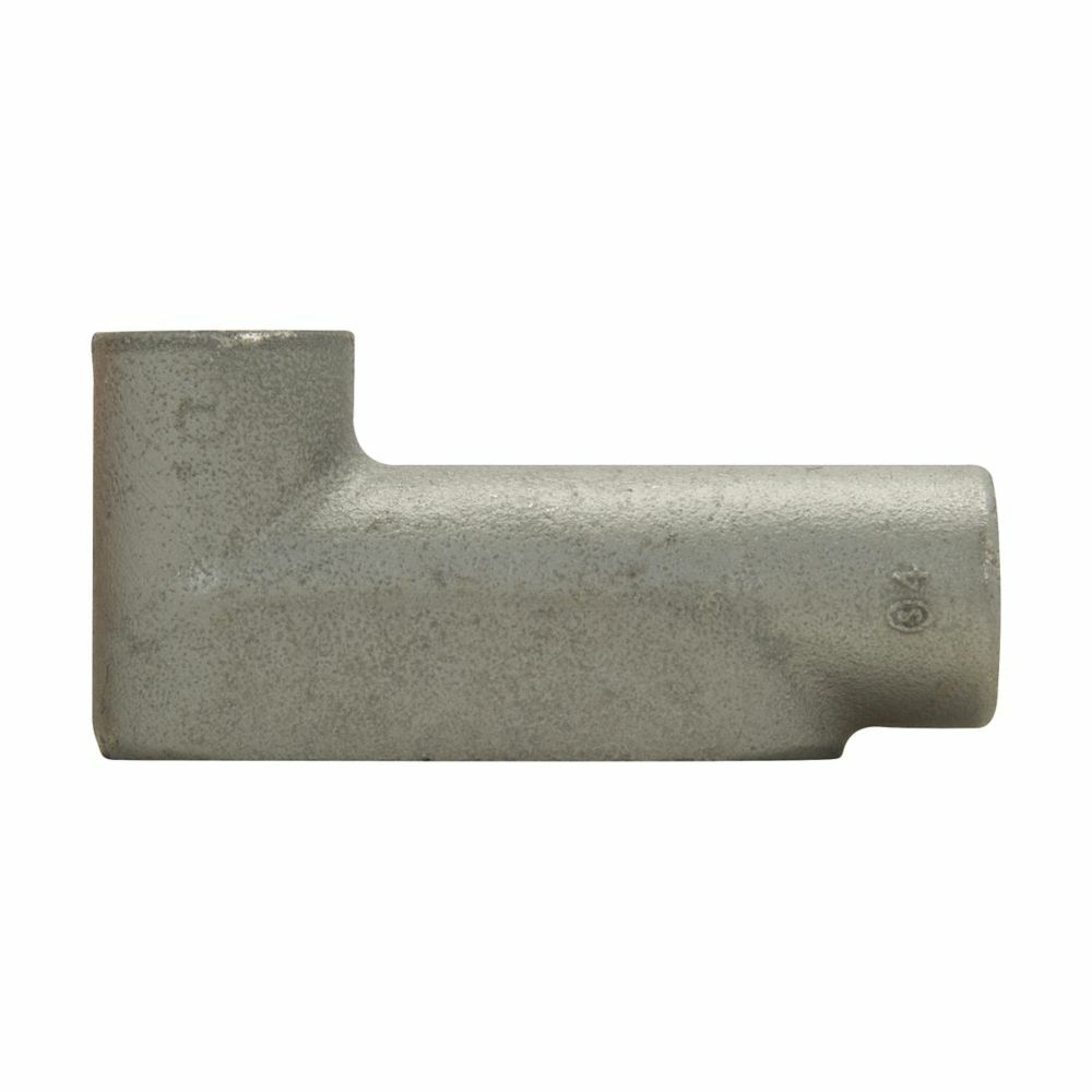 LB37 Condulet Type LB Conduit Outlet Body, 1 in Hub, 7 Form, Feraloy Iron Alloy, Aluminum Acrylic Painted/Electro-Galvanized