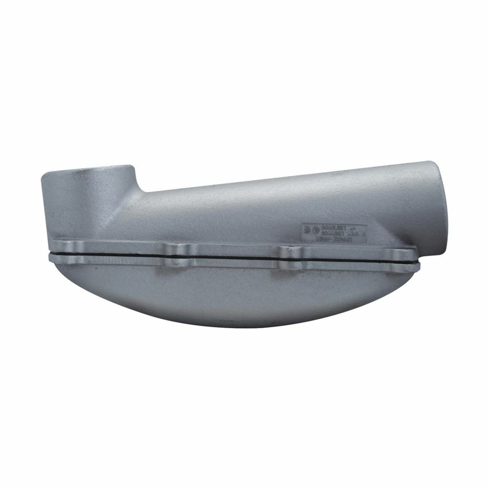 LBD014 Condulet Type LB Mogul Conduit Body With Cover and Neoprene Gasket, 6 in Hub, Copper-Free Aluminum, Lacquered