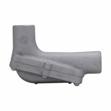 LBH20 Condulet Type LBH Conduit Outlet Body With Cover, 3/4 in Hub, Feraloy Iron Alloy, Aluminum Acrylic Painted/Electro-Galvanized